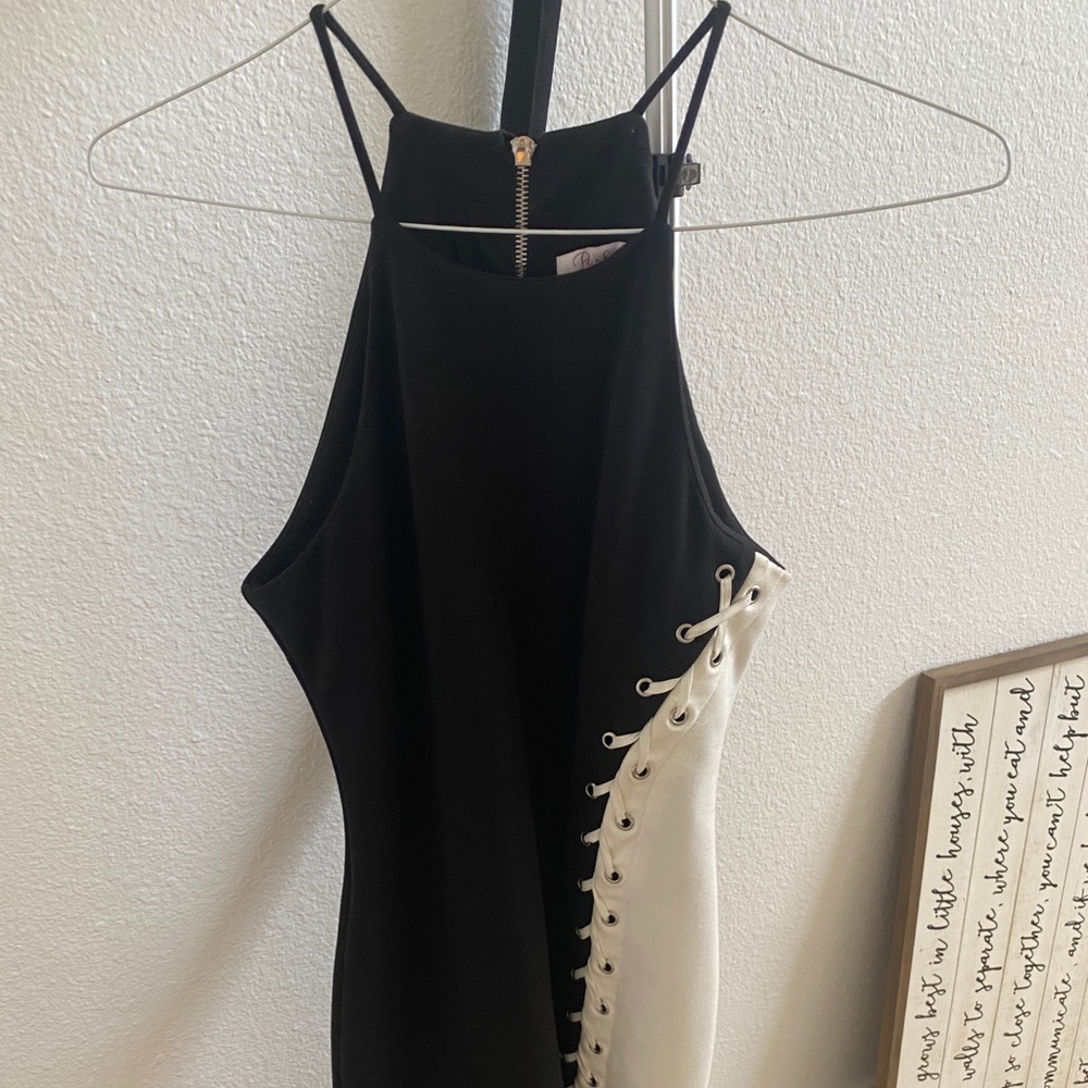 Black and white dress